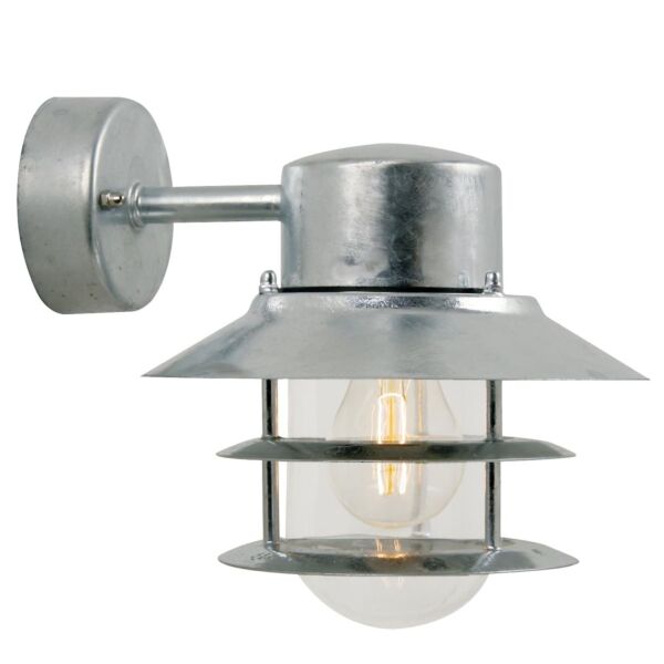 Nordlux - Blokhus - 25051031 - Galvanized Steel Clear Glass IP54 Outdoor Wall Light