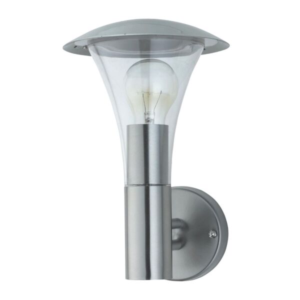 Halo - Brushed Stainless Steel Outdoor IP44 Wall Light