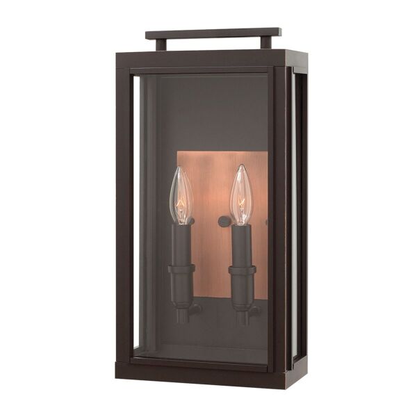 Quintiesse - QN-SUTCLIFFE-M-OZ - Sutcliffe 2 Light Wall Lantern - Oil Rubbed Bronze