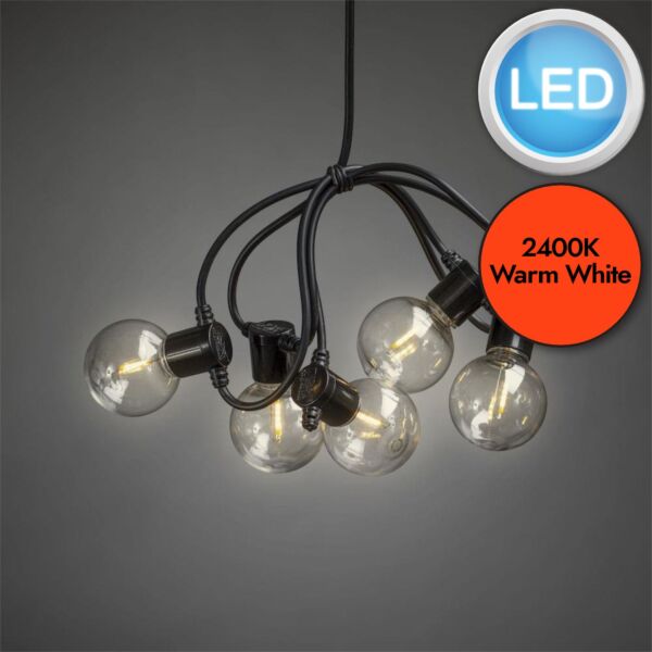 Konstsmide - Festoon LED light set 10 amber bulb - 2378-800EE