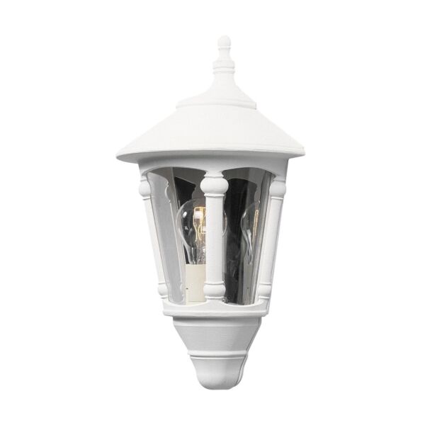 Konstsmide - Virgo - 569-250 - White Outdoor Half Lantern Wall Light