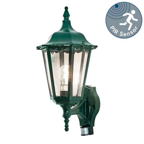 Konstsmide - Firenze - 7236-600 - Green IP44 Outdoor Sensor Wall Light