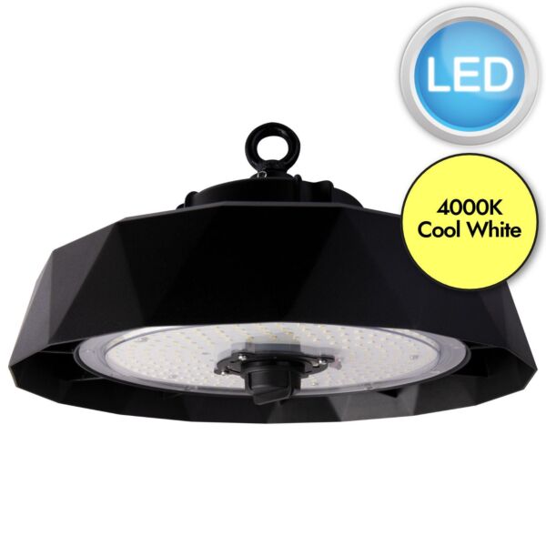 Megaman - Keo - 711261 - LED Black Clear IP65 Outdoor Ceiling Pendant Light