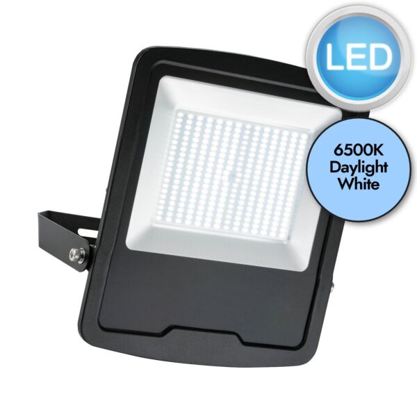 Saxby Lighting - Mantra - 78973 - LED Black Clear Glass IP65 200W Outdoor Floodlight