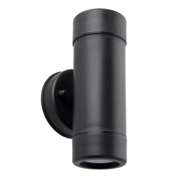 Saxby Lighting - Icarus - 81009 - Black Clear 2 Light IP44 Outdoor Wall Washer Light