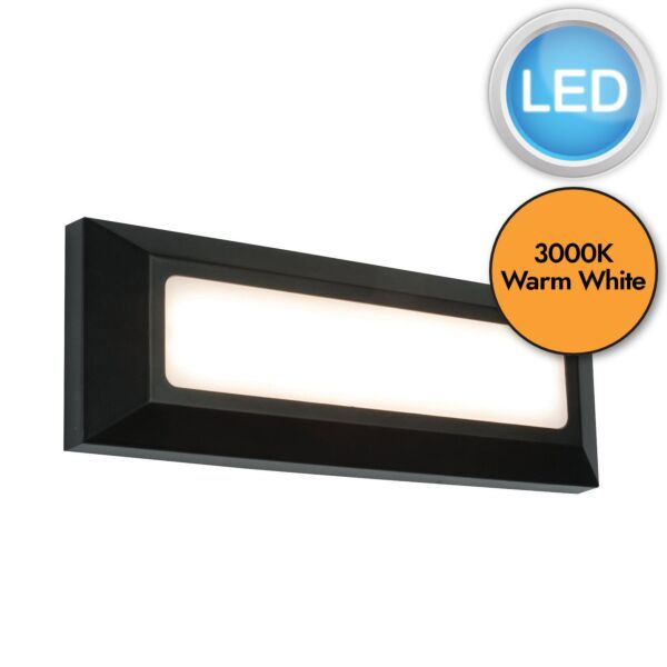 Saxby Lighting - Severus - 61211 - LED Black Frosted IP65 Outdoor Recessed Marker Light