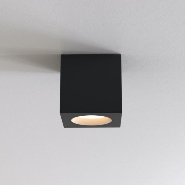 Astro Lighting - Kos Square II 1326044 - IP65 Textured Black Surface Mounted Downlight