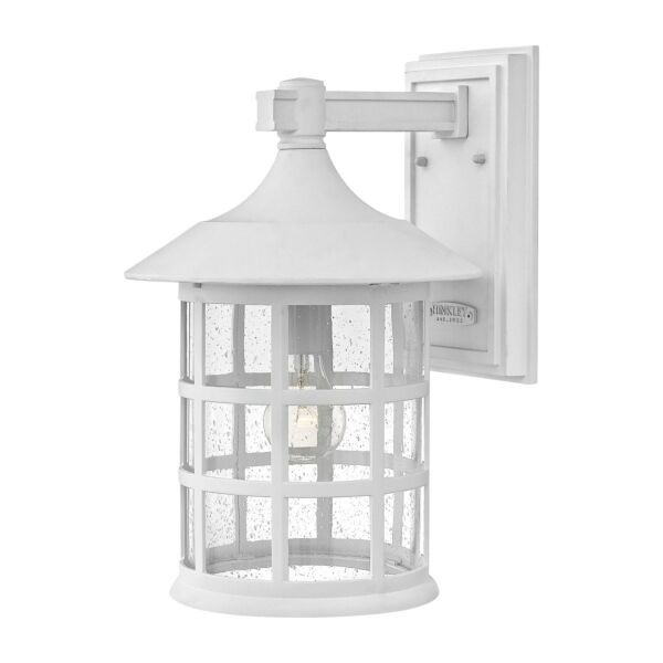 Hinkley Lighting - Freeport - HK-FREEPORT2-L-TWH - White Clear Seeded Glass IP44 Outdoor Wall Light