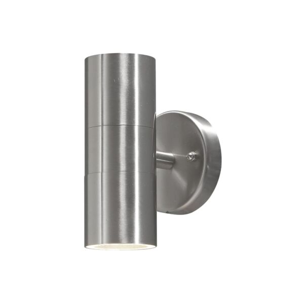 Konstsmide - Modena - 7571-000 - Stainless Steel 2 Light IP44 Outdoor Wall Washer Light