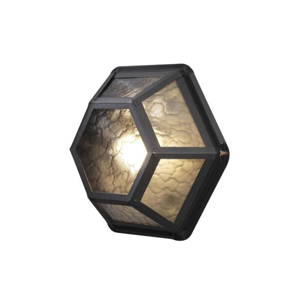 Konstsmide - Castor - 533-750 - Black Outdoor Half Lantern Wall Light