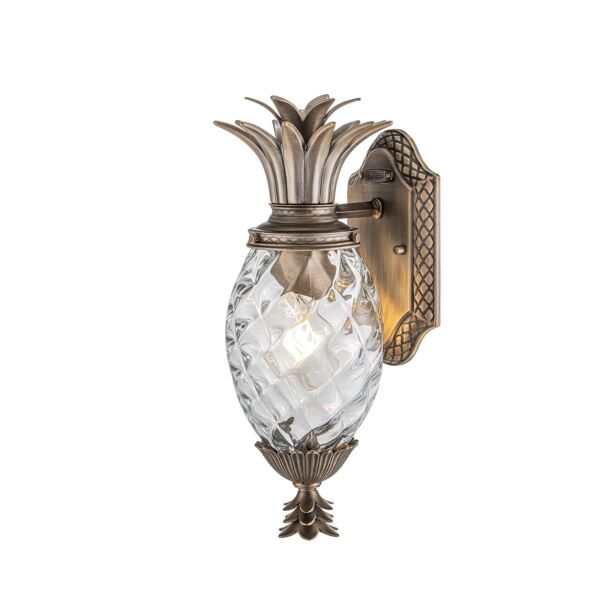 Hinkley Lighting - Plantation - HK-PLANTATION-S-BU - Burnished Bronze Clear Glass IP44 Outdoor Wall Light