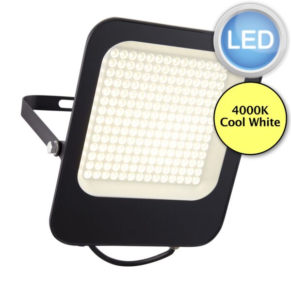 Saxby Lighting - Guard - 107637 - LED Black Clear Glass IP65 Outdoor Floodlight