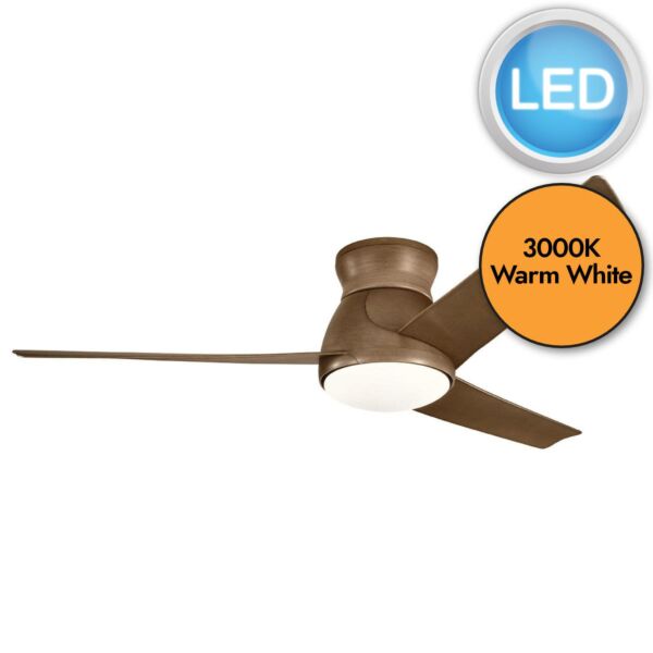 Elstead - Kichler - Eris - 152cm Fan - Walnut