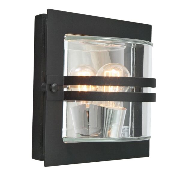 Elstead - Norlys - Bern BERN-E27-BLK-C Bulkhead Wall Light