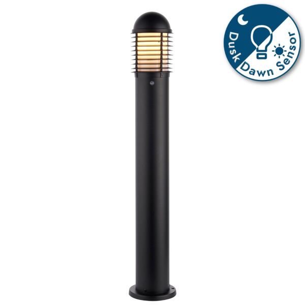 Saxby Lighting - Louvre - 97853 - Black Opal IP44 Outdoor Post Light