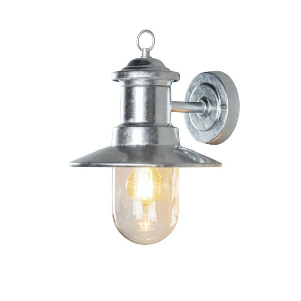 Konstsmide - Napoli - 7346-320 - Galvanized Zinc IP44 Outdoor Wall Light