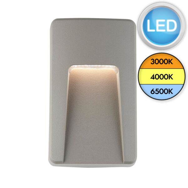 Saxby Lighting - Severus - 99546 - LED Grey Clear IP65 Vertical Outdoor Recessed Marker Light