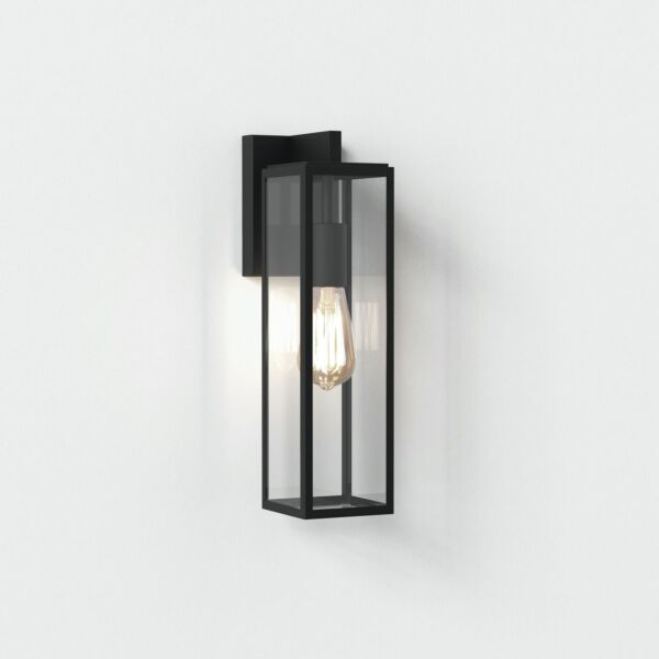 Astro Lighting - Harvard Lantern 1402011 - IP44 Textured Black Wall Light