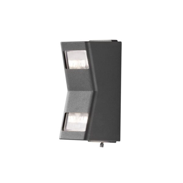 Konstsmide - Potenza - 7956-370 - Anthracite 2 Light IP54 Outdoor Wall Washer Light