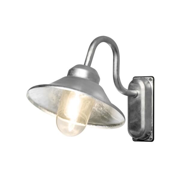 Konstsmide - Vega - 556-320 - Galvanized Zinc IP44 Outdoor Wall Light