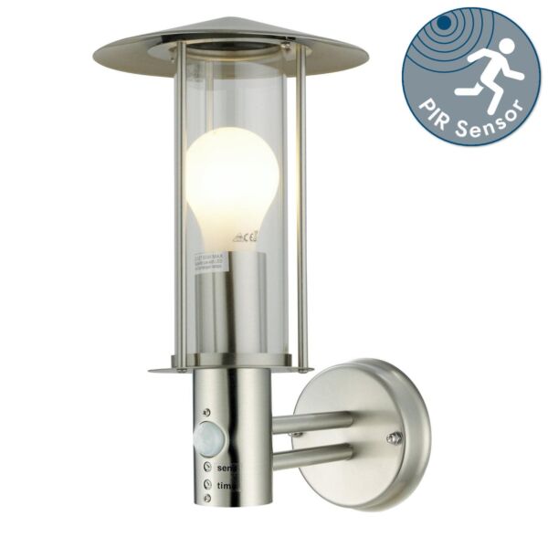 Treviso - Brushed Stainless Steel Motion Sensor Outdoor Security Light