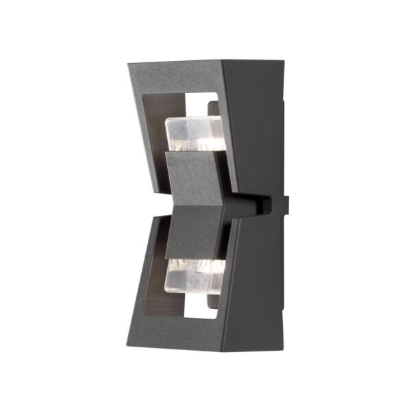 Konstsmide - Potenza - 7955-370 - Anthracite 2 Light IP54 Outdoor Wall Washer Light