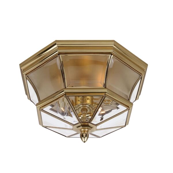 Elstead - Quoizel - Newbury QZ-NEWBURY-F-PB Flush Light